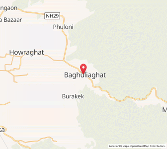 Map of Baguliaghat, Assam