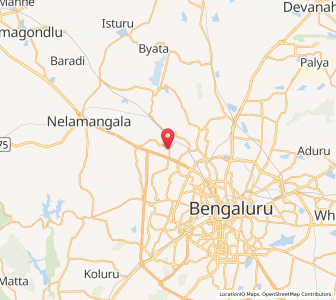 Map of Bagulkuntte, Karnataka