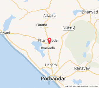 Map of Bagwadar, Gujarat
