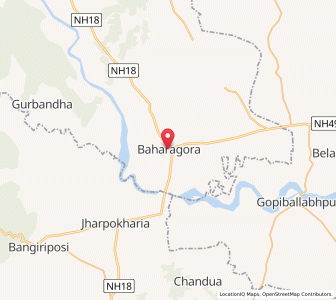Map of Baharagora, Jharkhand