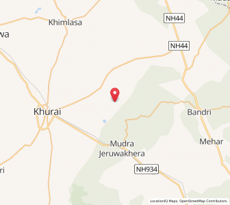 Map of Baharpur, Madhya Pradesh