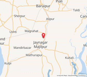 Map of Baharu, West Bengal