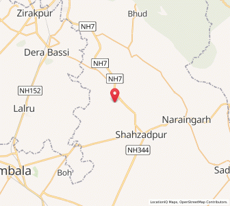 Map of Bahbalpur, Haryana