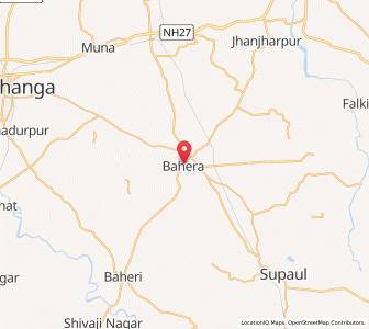 Map of Bahera, Bihar