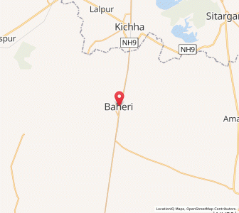 Map of Baheri, Uttar Pradesh