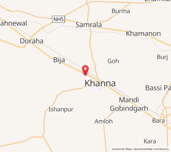 Map of Bahu Mazra, Punjab