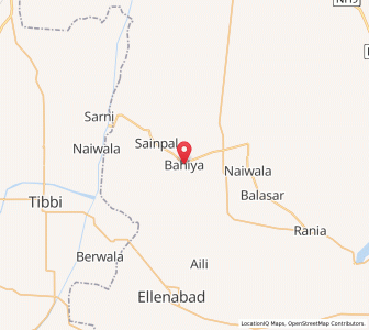 Map of Bahya, Haryana