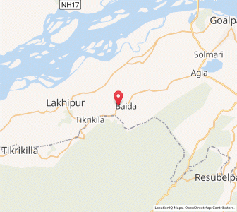 Map of Baida, Assam