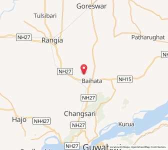 Map of Baihata, Assam