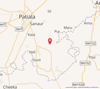 Map of Baihru, Punjab