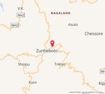Map of Baimho, Nagaland