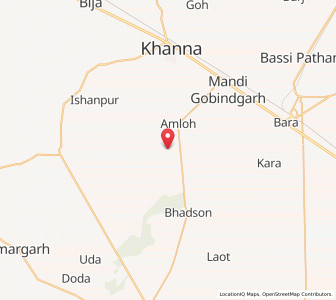 Map of Baina Uncha, Punjab
