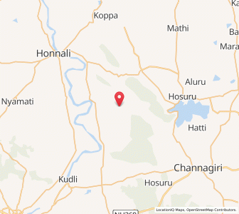 Map of Bairanahalli, Karnataka