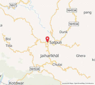 Map of Bairgaon, Uttarakhand