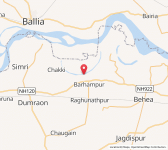 Map of Bairiya Saphi, Bihar
