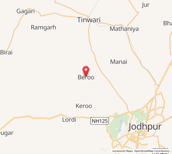 Map of Bairu, Rajasthan