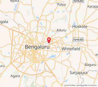 Map of Baiyyappanahalli, Karnataka