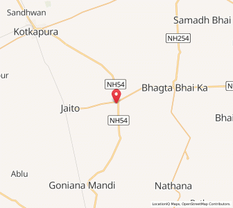 Map of Bajakhana, Punjab