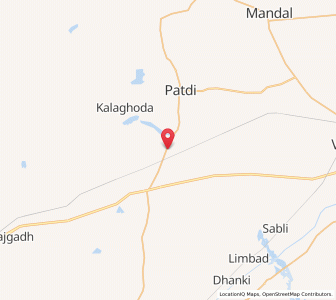 Map of Bajana, Gujarat