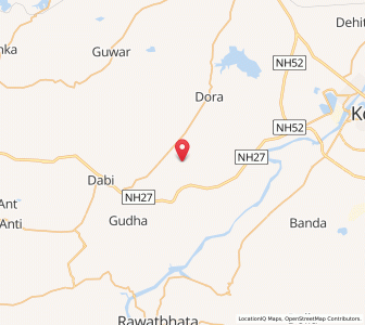 Map of Bajari, Rajasthan