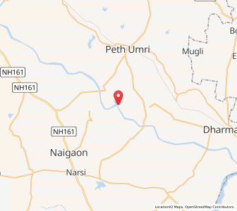Map of Bajegaon, Maharashtra