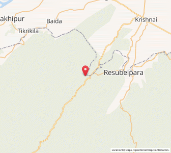 Map of Bajengdoba, Meghalaya