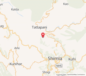 Map of Bajhol, Himachal Pradesh