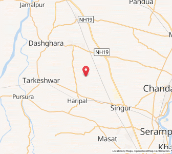 Map of Bajitpur, West Bengal