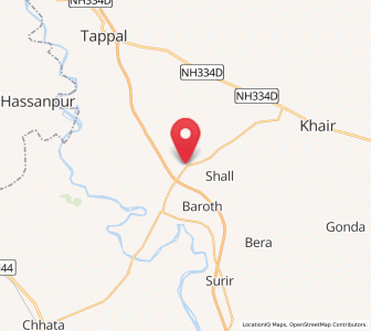Map of Bajna, Uttar Pradesh