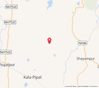 Map of Bakan, Madhya Pradesh