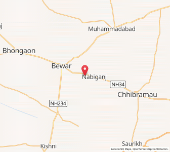 Map of Bakharia, Uttar Pradesh