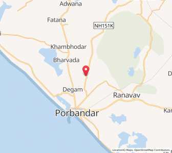 Map of Bakharla, Gujarat