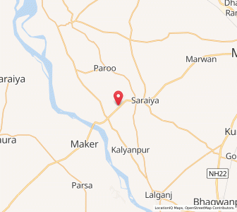 Map of Bakhra, Bihar