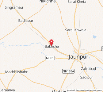 Map of Bakhsha, Uttar Pradesh