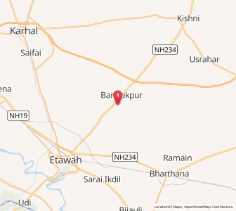 Map of Bakhtiarpur, Uttar Pradesh