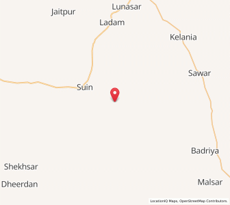 Map of Bakhusar, Rajasthan