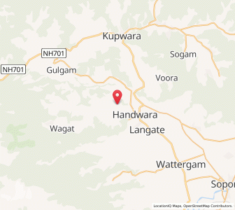 Map of Bakihakar, Kashmir