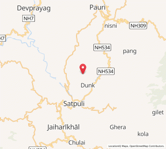 Map of Bakroli, Uttarakhand