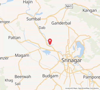 Map of Bakshipura, Kashmir