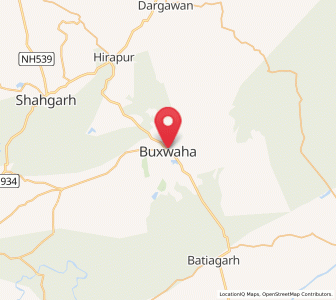 Map of Bakshwāho, Madhya Pradesh