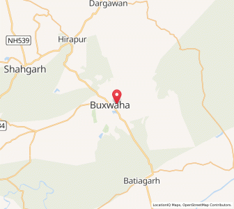 Map of Bakswaho, Madhya Pradesh