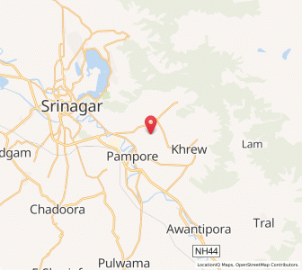 Map of Baladevi, Kashmir