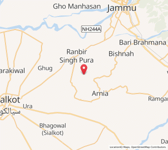 Map of Balah, Kashmir