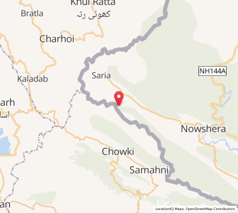 Map of Balal, Kashmir