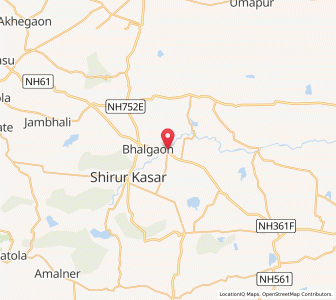 Map of Balam Yelim, Maharashtra