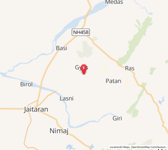 Map of Balara, Rajasthan