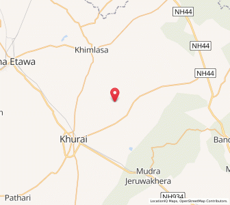 Map of Balau, Madhya Pradesh