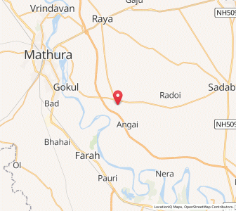 Map of Baldev, Uttar Pradesh