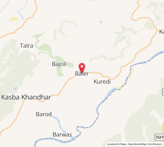 Map of Baler, Rajasthan