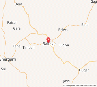 Map of Balesar, Rajasthan